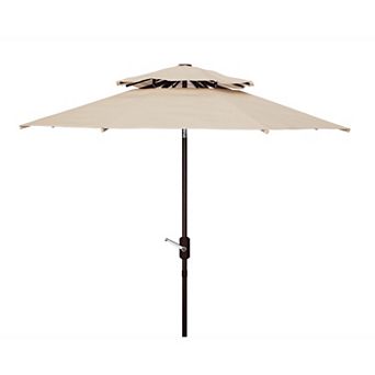 Safavieh Athens 9-ft. Double Top Crank Umbrella
