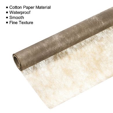 30ft Flower Wrapping Paper Bouquet Waterproof Packaging Cotton, Gold