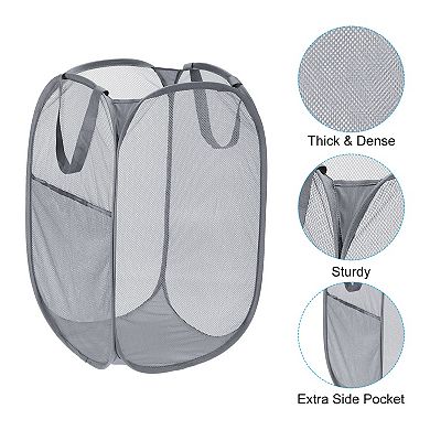 Mesh Laundry Hamper, Collapsible Laundry Baskets Bag