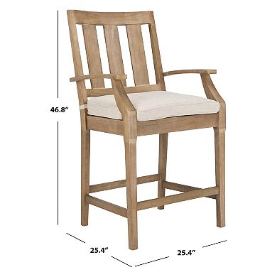 Safavieh 2-Piece San Salvador Patio Counter Stool Set