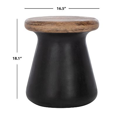 Safavieh Button Concrete Accent Stool