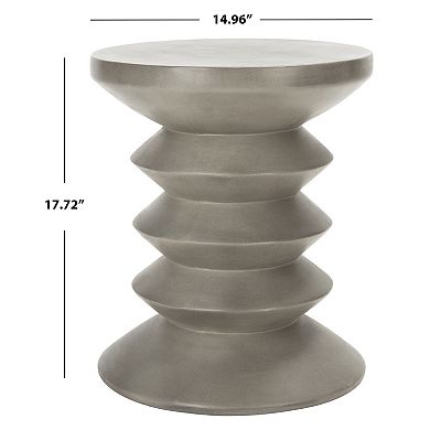 Safavieh Benaya Concrete Accent Stool