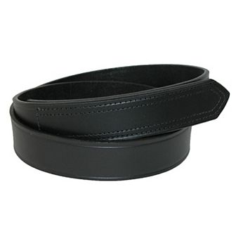 Boston Leather Men's Big & Tall Leather No Scratch Work Belt With Hook And Loop Closure