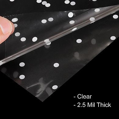 115ft X 33in Wrap Wrapper Wrapping Paper 2.5 Mil Thick White Polka Dots, 1 Roll
