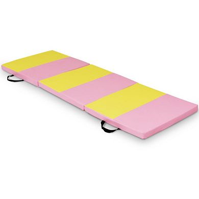 6' X 2' Folding Fitness Exercise Carry Gymnastics Mat