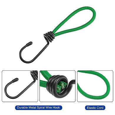 6 Inch Elastic Cords With Hook Fixed Straps For Camping Tent Canopy 5 Pack