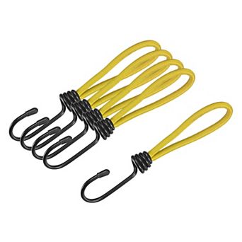 6 Inch Elastic Cords With Hook Fixed Straps For Camping Tent Canopy 5 Pack