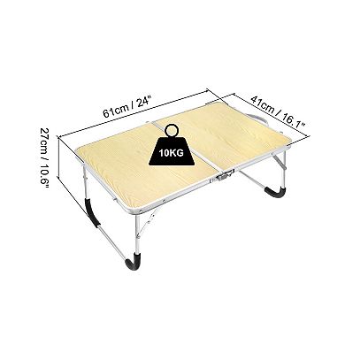 Foldable Laptop Table Picnic Bed Tray Tables Snacks Reading Desks
