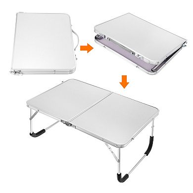 Foldable Laptop Table Picnic Bed Tray Tables Snacks Reading Desks