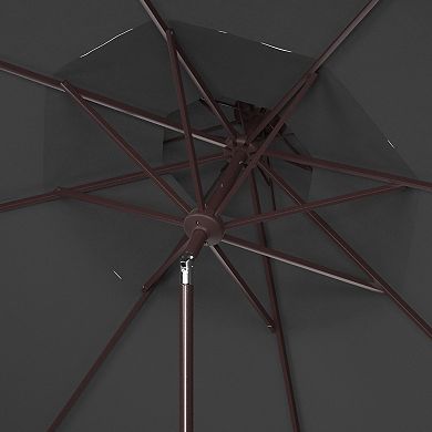Safavieh Milan Fringe 9-ft. Double Top Crank Umbrella