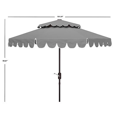 Safavieh Venice 9-ft. Rnd Double Top Crank Umbrella