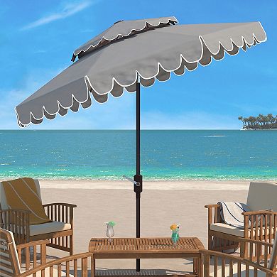 Safavieh Venice 9-ft. Rnd Double Top Crank Umbrella