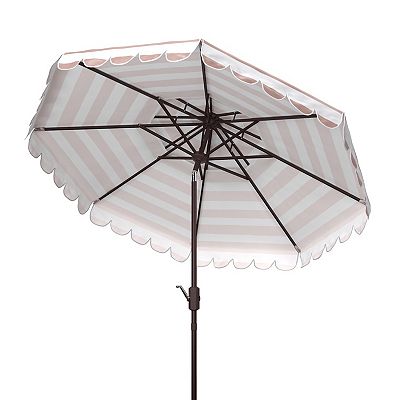 アローネ　フェデル　❶ バラ Safavieh Vienna 9-ft. Rnd Double Top Crank Umbrella