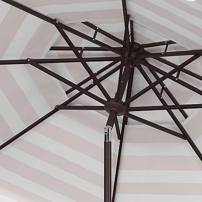 Safavieh Vienna 9-ft. Rnd Double Top Crank Umbrella