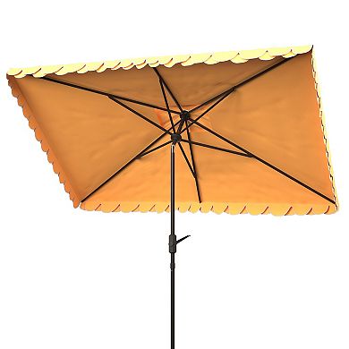 Safavieh Elegant Valance 10-ft. Rect Umbrella