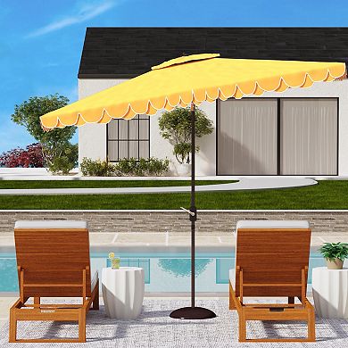 Safavieh Elegant Valance 10-ft. Rect Umbrella