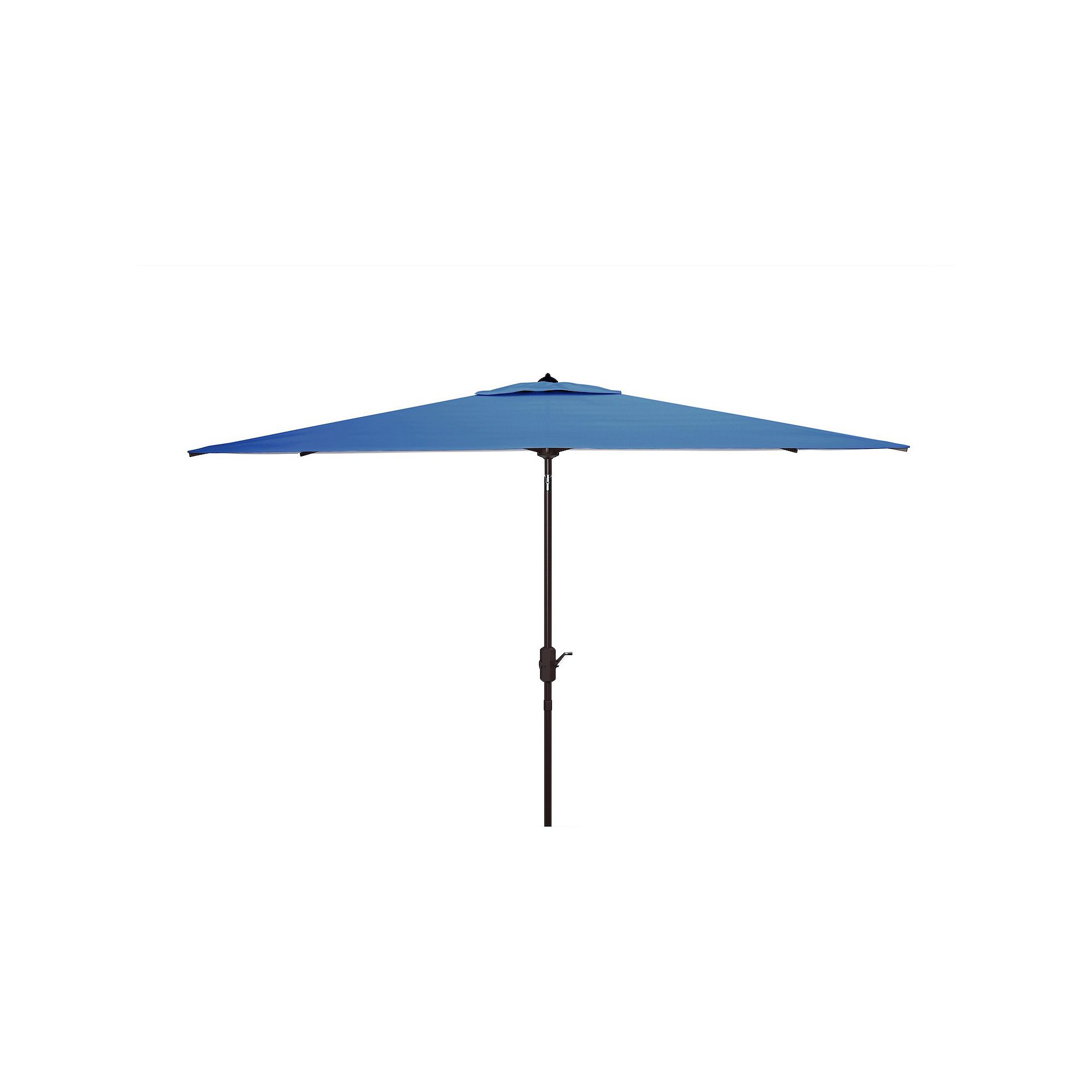 Safavieh Athens 10-ft. Rect Crank Umbrella, Baby Blue White