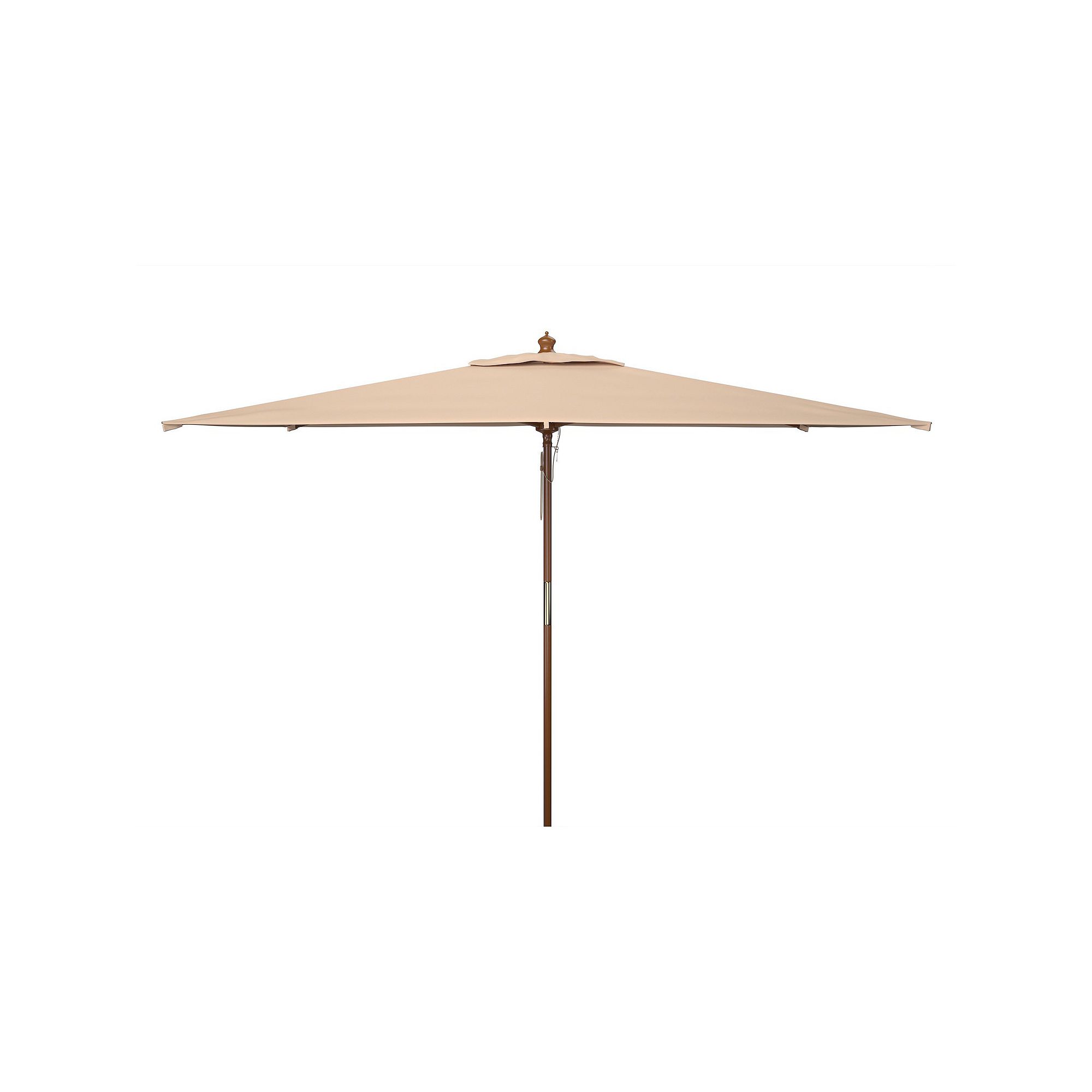 Safavieh Aklin 10-ft. Rectangle Wooden Pulley Market Umbrella, Beige