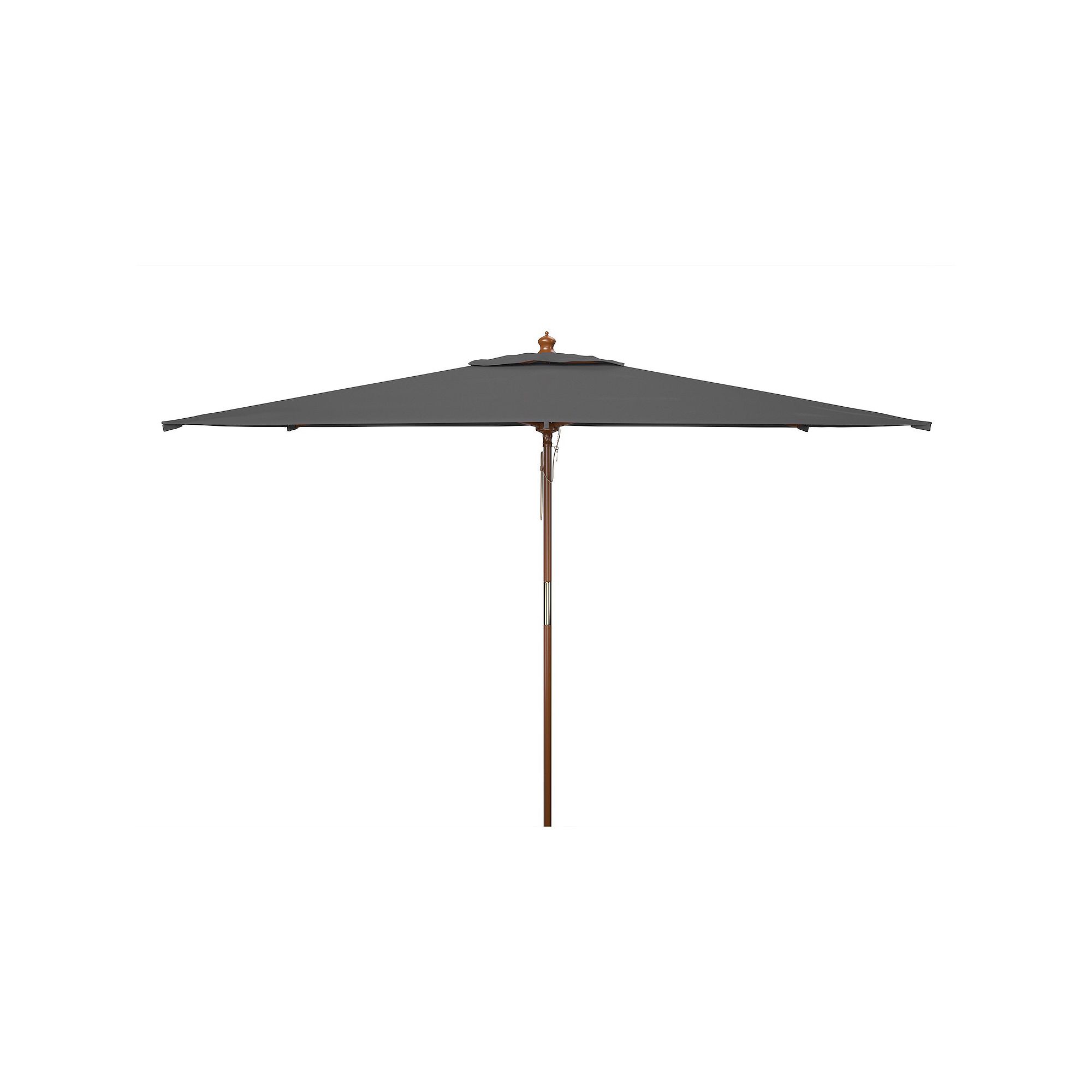 Safavieh Aklin 10-ft. Rectangle Wooden Pulley Market Umbrella, Gray