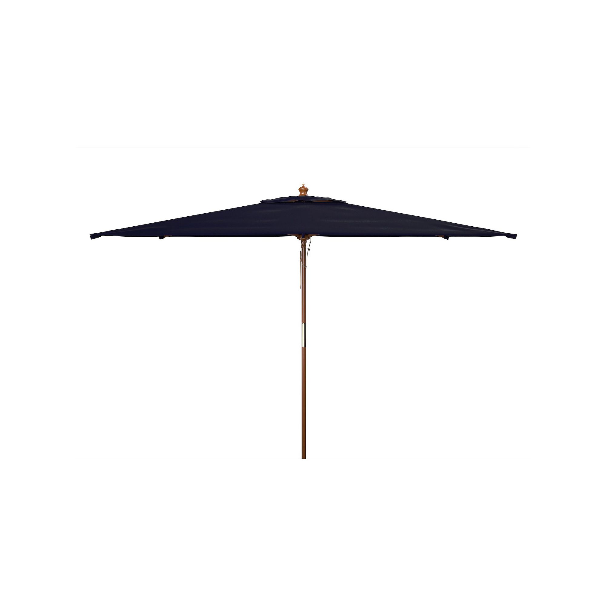 Safavieh Aklin 10-ft. Rectangle Wooden Pulley Market Umbrella, Blue