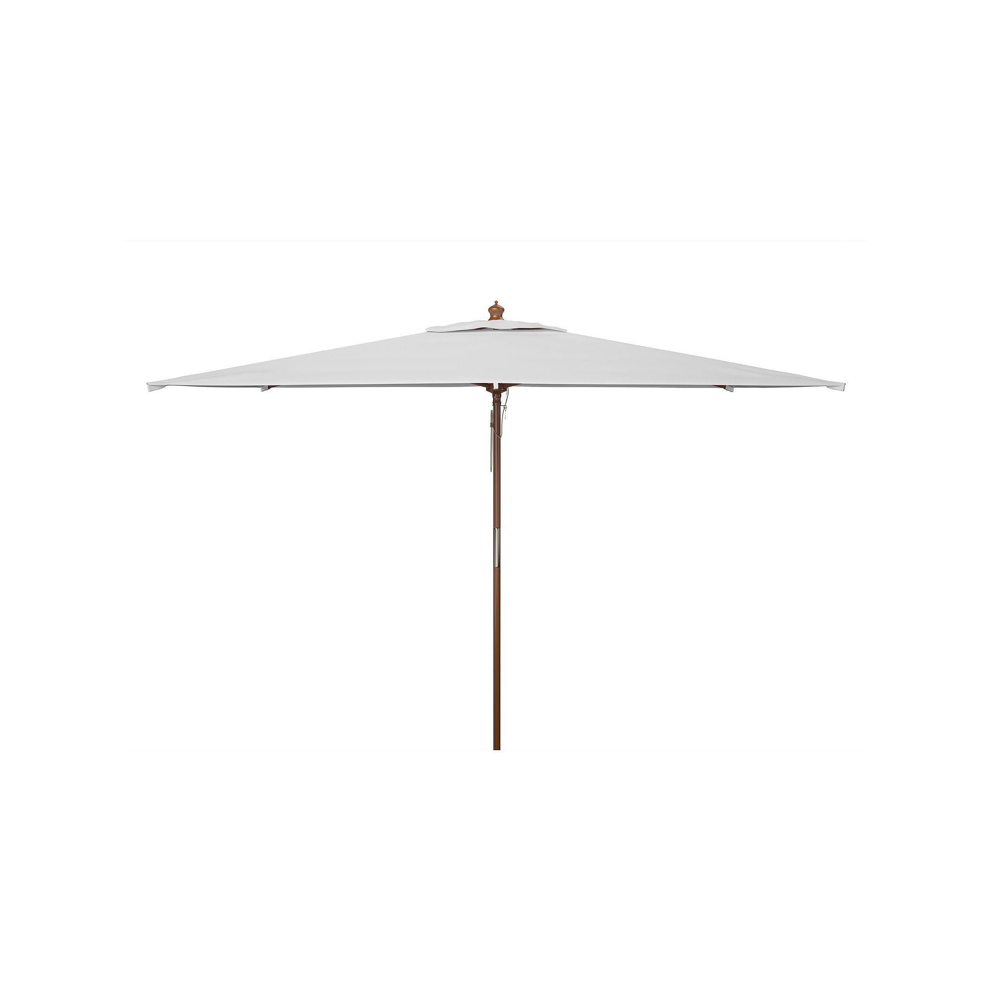 Safavieh Aklin 10-ft. Rectangle Wooden Pulley Market Umbrella, White