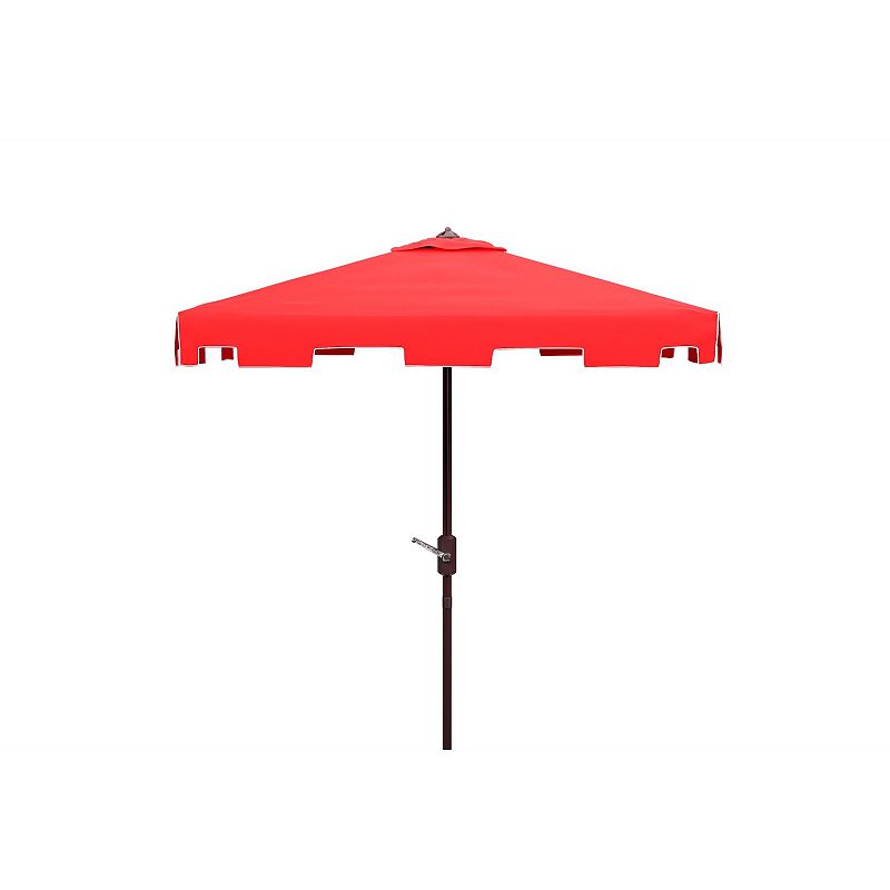 Safavieh Zimmerman 7.5-ft. Square Market Umbrella, Red White