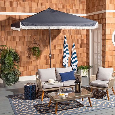 7 foot striped patio umbrella kohl's Best Choice Products 10ft Outdoor Steel Market w/ Crank, Tilt Push Button, 6 Ribs The 9 Ft Umbrella Patio Shade by Pure Garden provides quality sun protection whether youre entertaining guests on the deck or lounging by your swimming pool Patio & Outdoor Patio Umbrellas