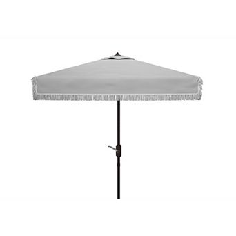 Safavieh Milan Fringe 7.5 Ft. Square Outdoor Umbrella