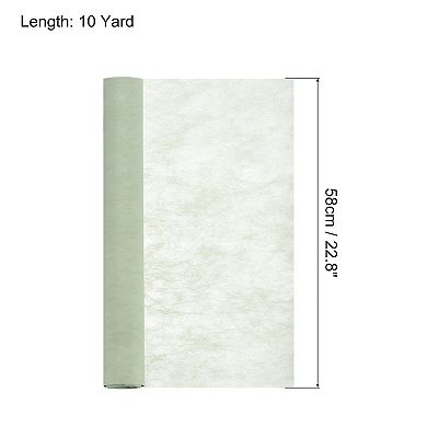 30ft Flower Wrapping Paper Bouquet Waterproof Packaging Cotton, Light Green