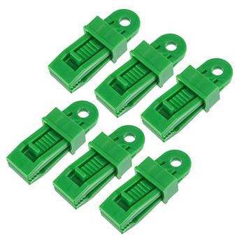 7mm Snap Tighten Sliding Lock Grip Awning Clamp Tarp Clips 6 Pack