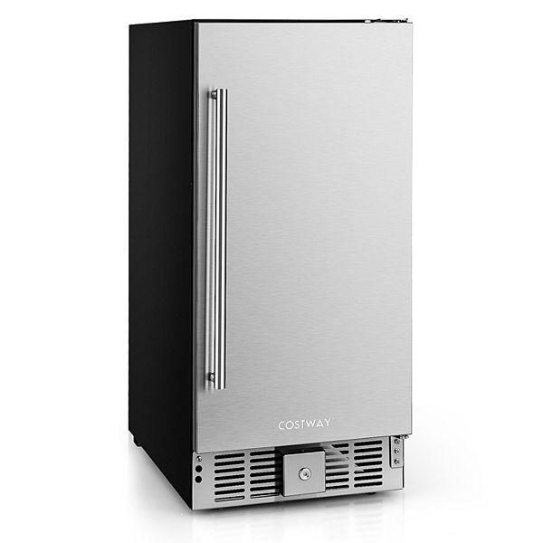 Compact Refrigerator With Adjustable Thermostat And Stainless Steel