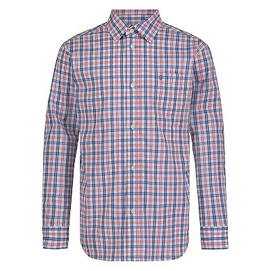 Boys 8-20 IZOD Long Sleeve Plaid Shirt