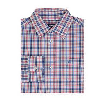 Boys 8-20 IZOD Long Sleeve Plaid Shirt