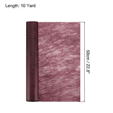 30ft Flower Wrapping Paper Bouquet Waterproof Packaging Cotton, Wine Red