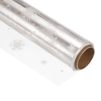 98ft X 16 in Wrap Wrapper Wrapping Paper 2.5 Mil Thick White Snow, 1 Roll