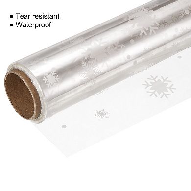 98ft X 16in Wrap Wrapper Wrapping Paper 2.5 Mil Thick White Snow, 1 Roll