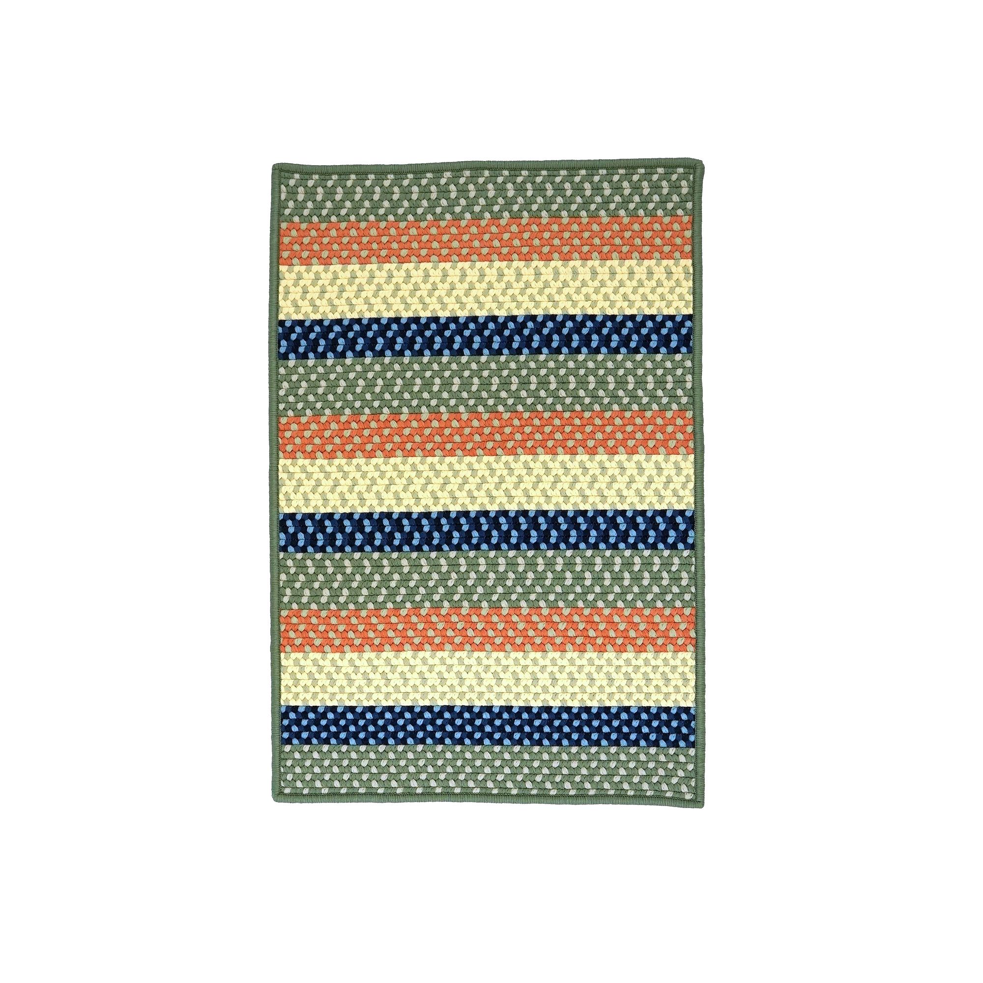 Colonial Mills Lanai Reversible Indoor/Outdoor Multi-Stripe Area or Throw R