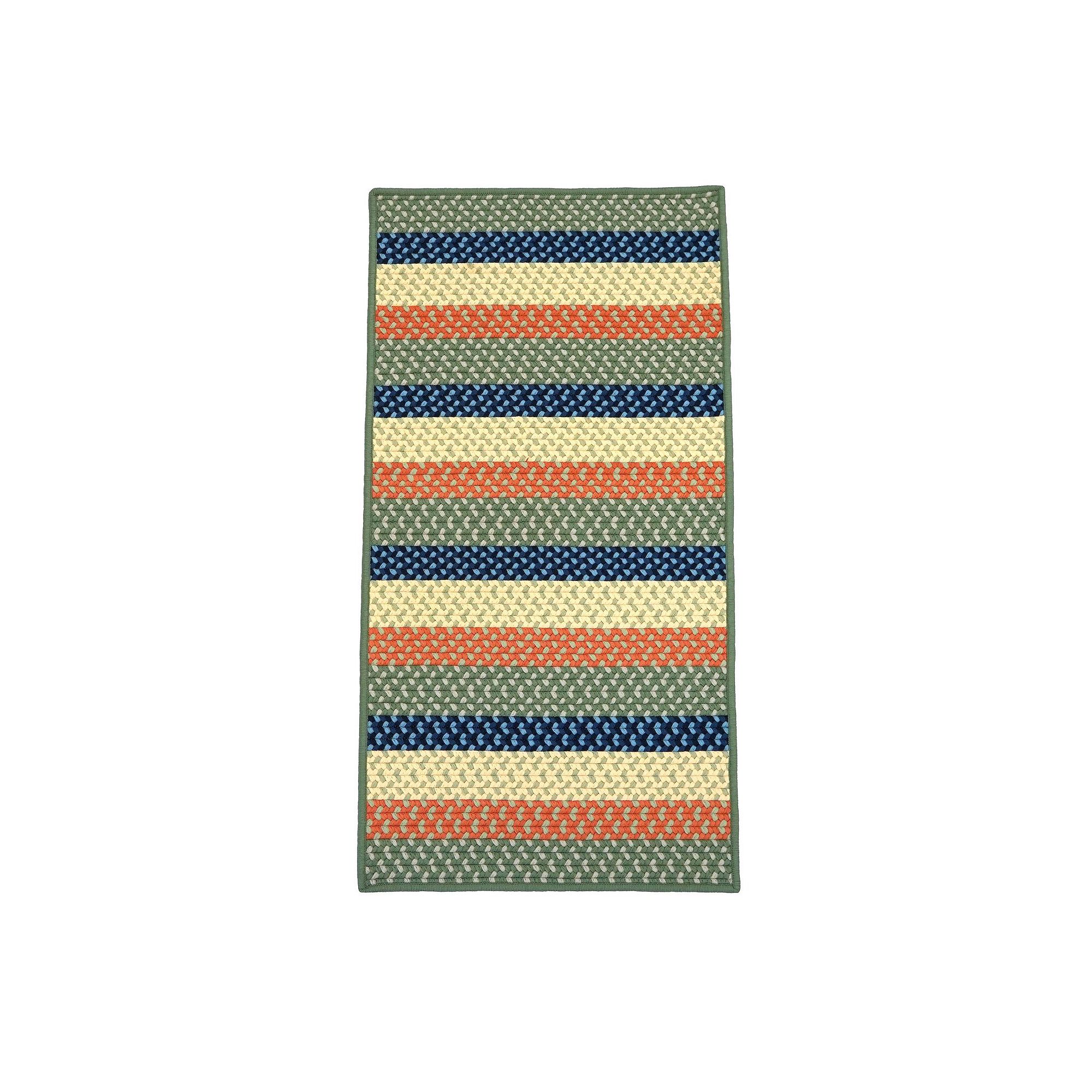 Colonial Mills Lanai Reversible Indoor/Outdoor Multi-Stripe Runner Rug, Sea