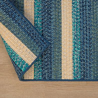 Colonial Mills Miramar Reversible Indoor/Outdoor Tweed Stripe Square Area Rug