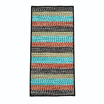 Colonial Mills Miramar Reversible Indoor/Outdoor Tweed Stripe Runner Rug
