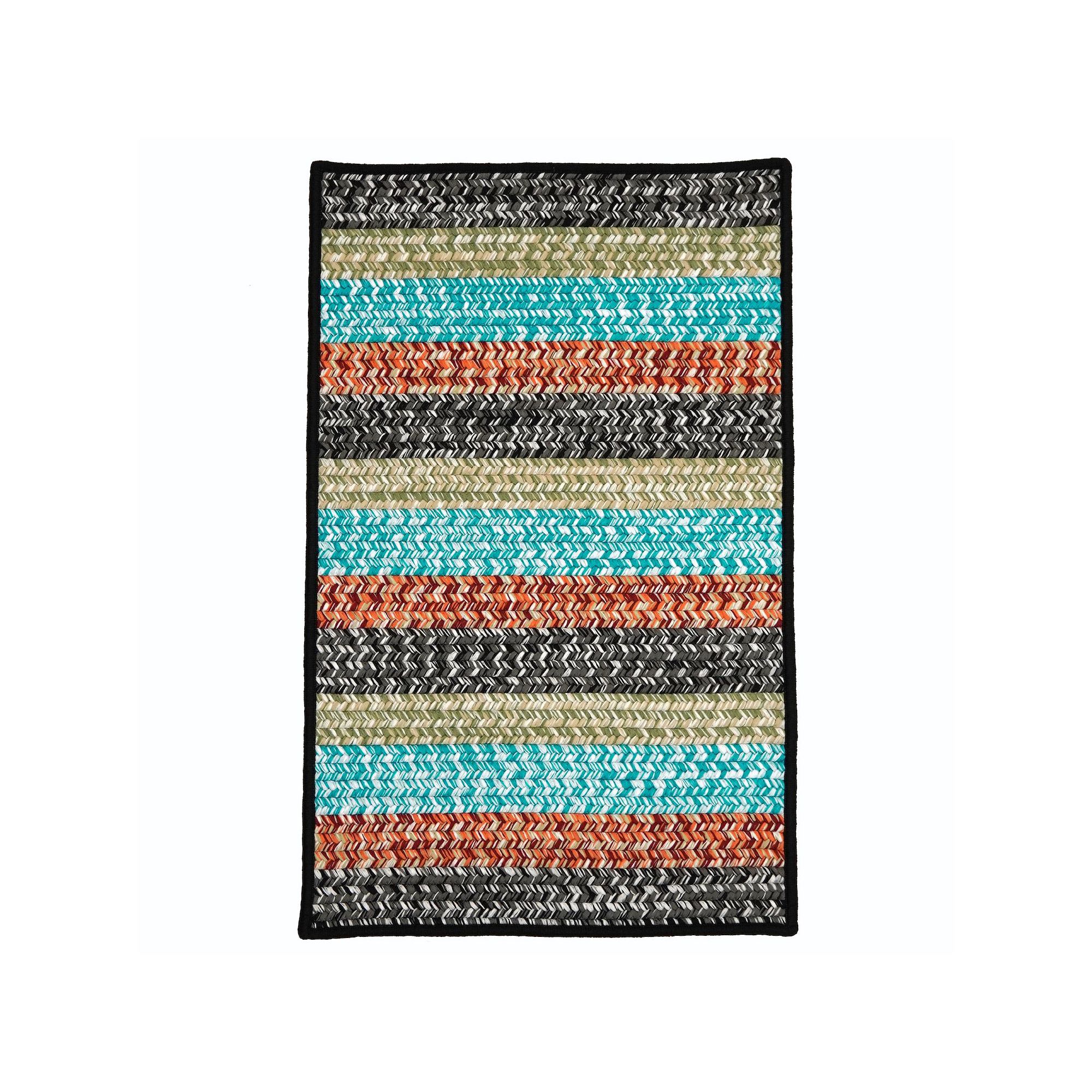 Colonial Mills Miramar Reversible Indoor/Outdoor Tweed Stripe Area or Throw