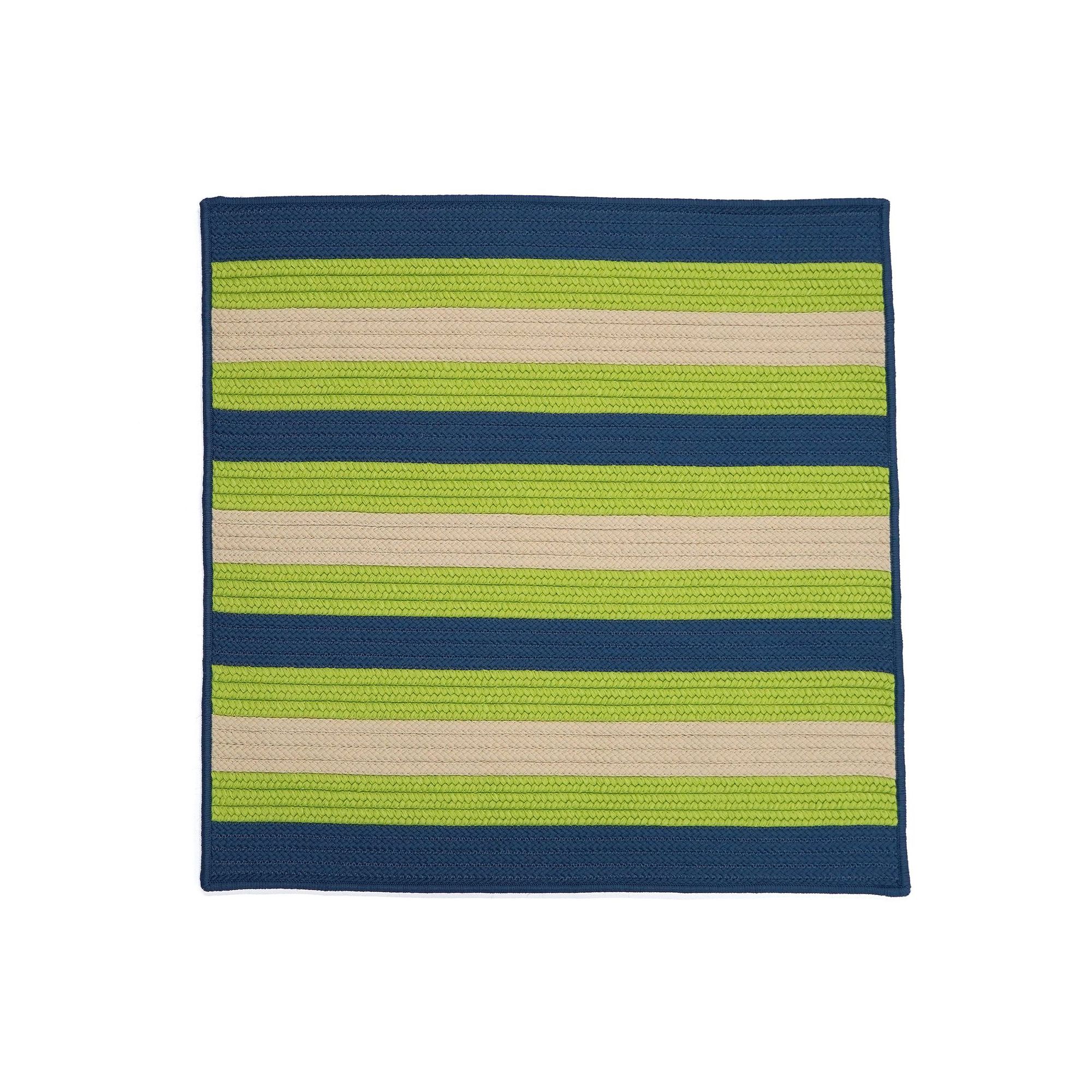 Colonial Mills Maldives Reversible Indoor/Outdoor Stripe Square Area Rug, B