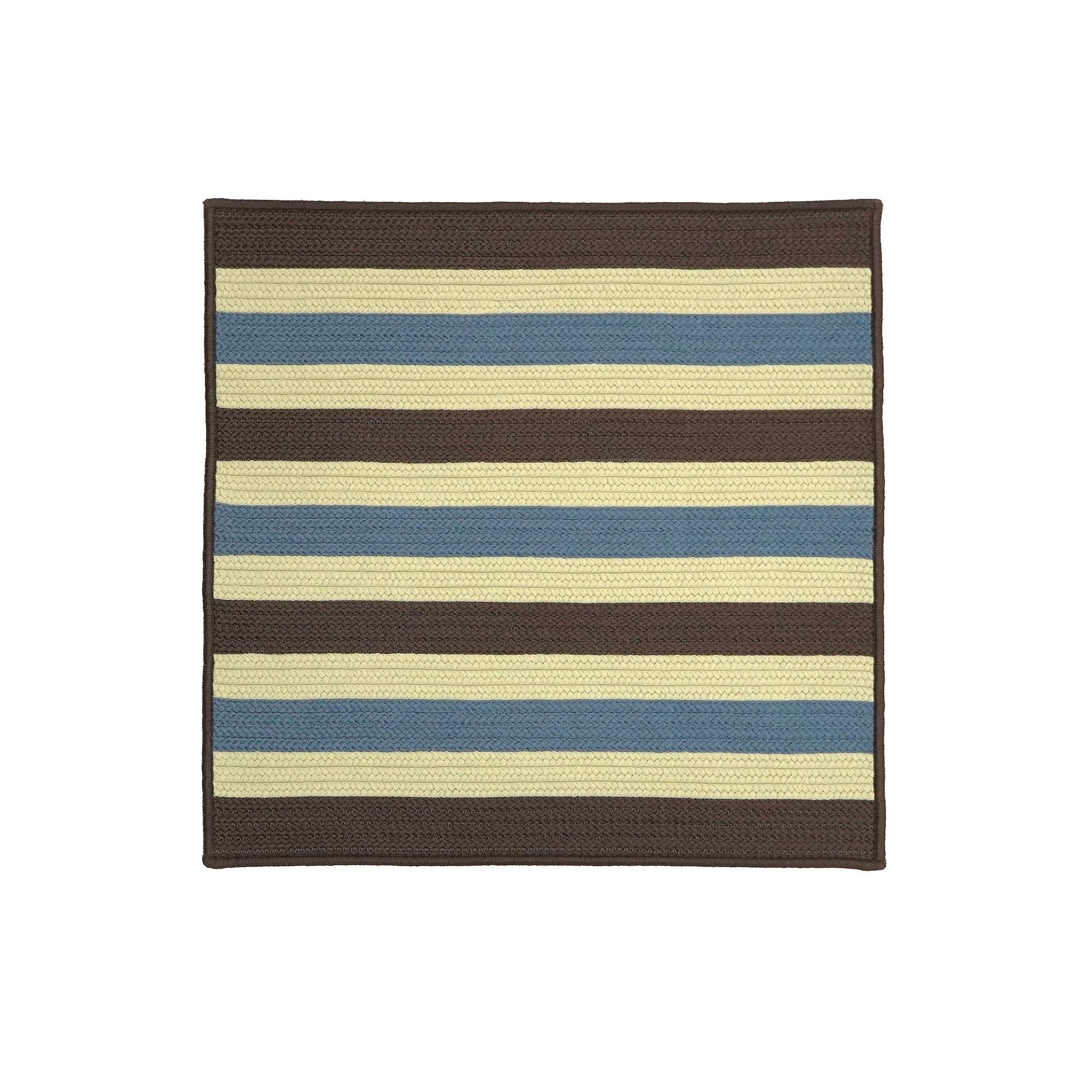 Colonial Mills Maldives Reversible Indoor/Outdoor Stripe Square Area Rug, B