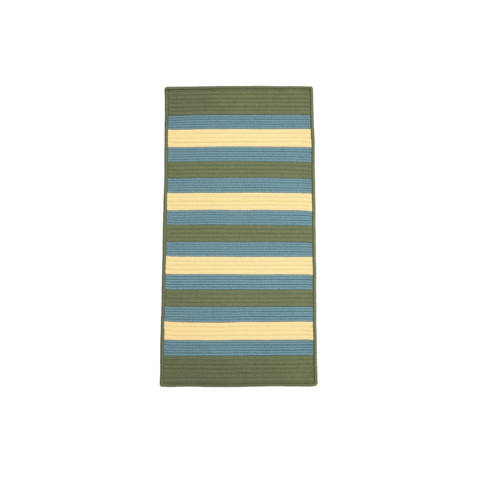 Colonial Mills Maldives Reversible Indoor/Outdoor Stripe Runner Rug, Seafoa