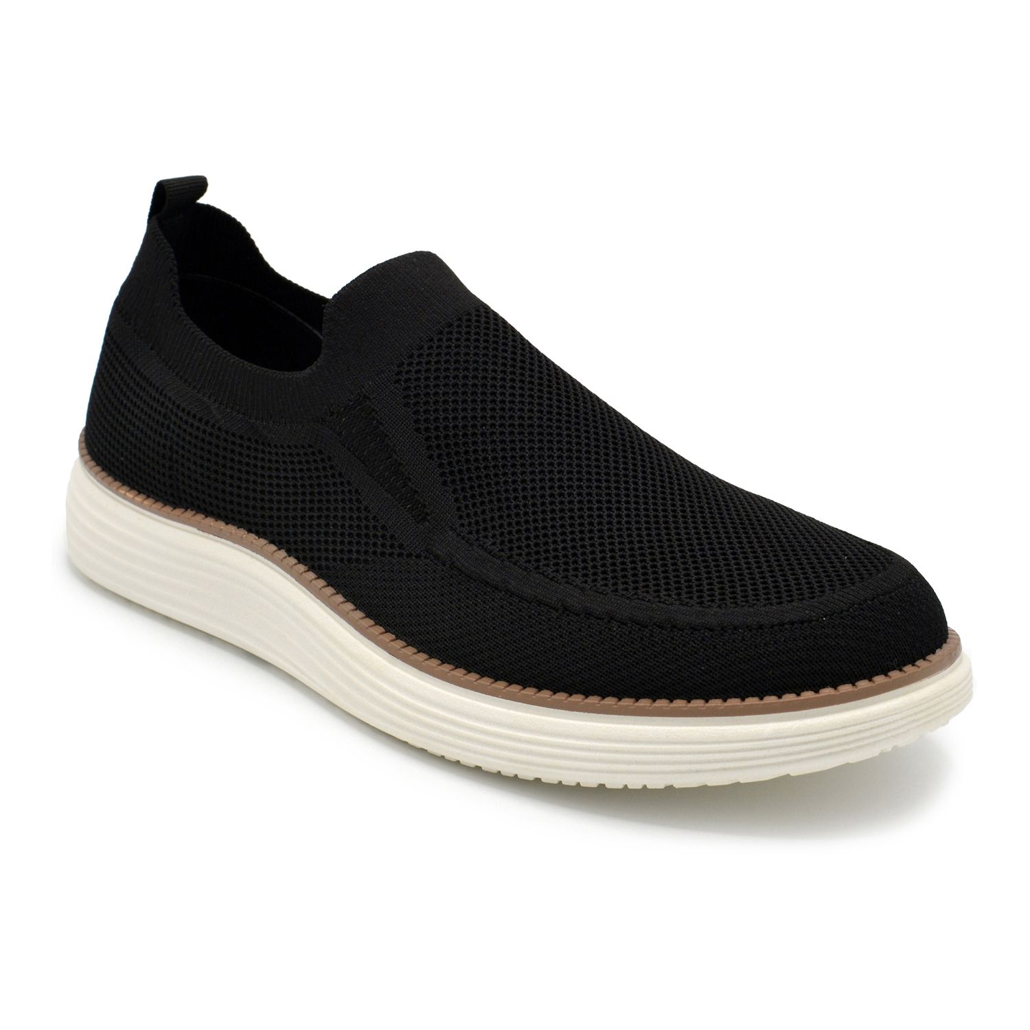 Мужские кроссовки Akademiks Knit Slip-On, цвет: Чёрный