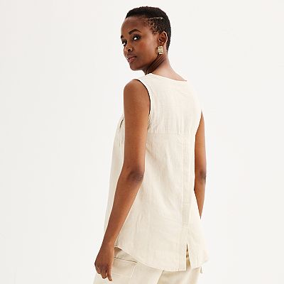 売れ筋商品|||エレントレイシー カットソー トップス レディース Women s Camp Shirt with Side Ties Linen black stripe Aveline Dress – Kamperett