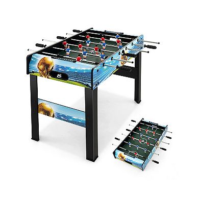 37 Inch Mini Foosball Table With Score Keeper And Removable Legs
