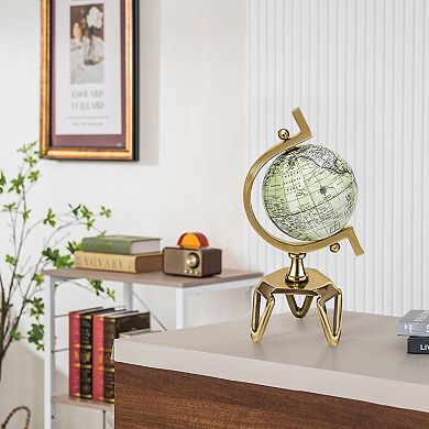 Educational Geographic World Globe With Triangle Metal Stand