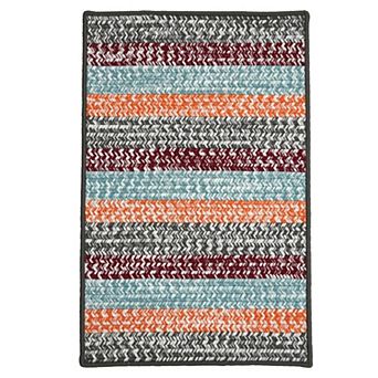 Colonial Mills Montecito Reversible Indoor/Outdoor Tweed Stripe Area or Throw Rug