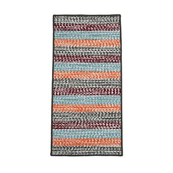 Colonial Mills Montecito Reversible Indoor/Outdoor Tweed Stripe Runner Rug